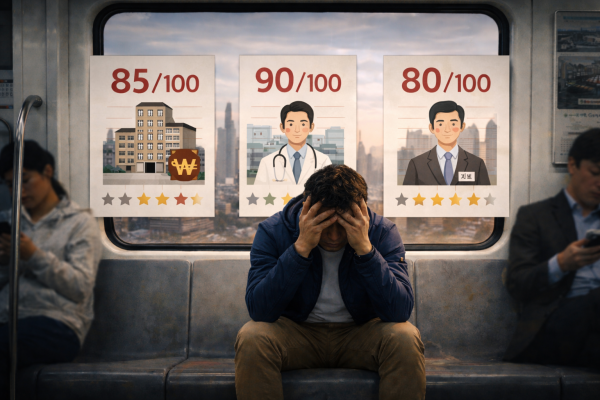 강남 집, Y대 의대, 임원 승진…”당신의 삶은 몇 점인가요?”