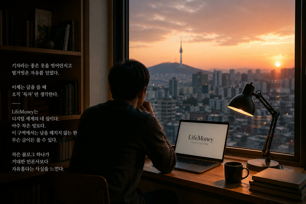 언론사를 퇴사한 후에야, 언론의 자유가 생겼다
