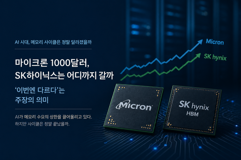 “마이크론 1000달러 간다”…SK하이닉스는 어디까지