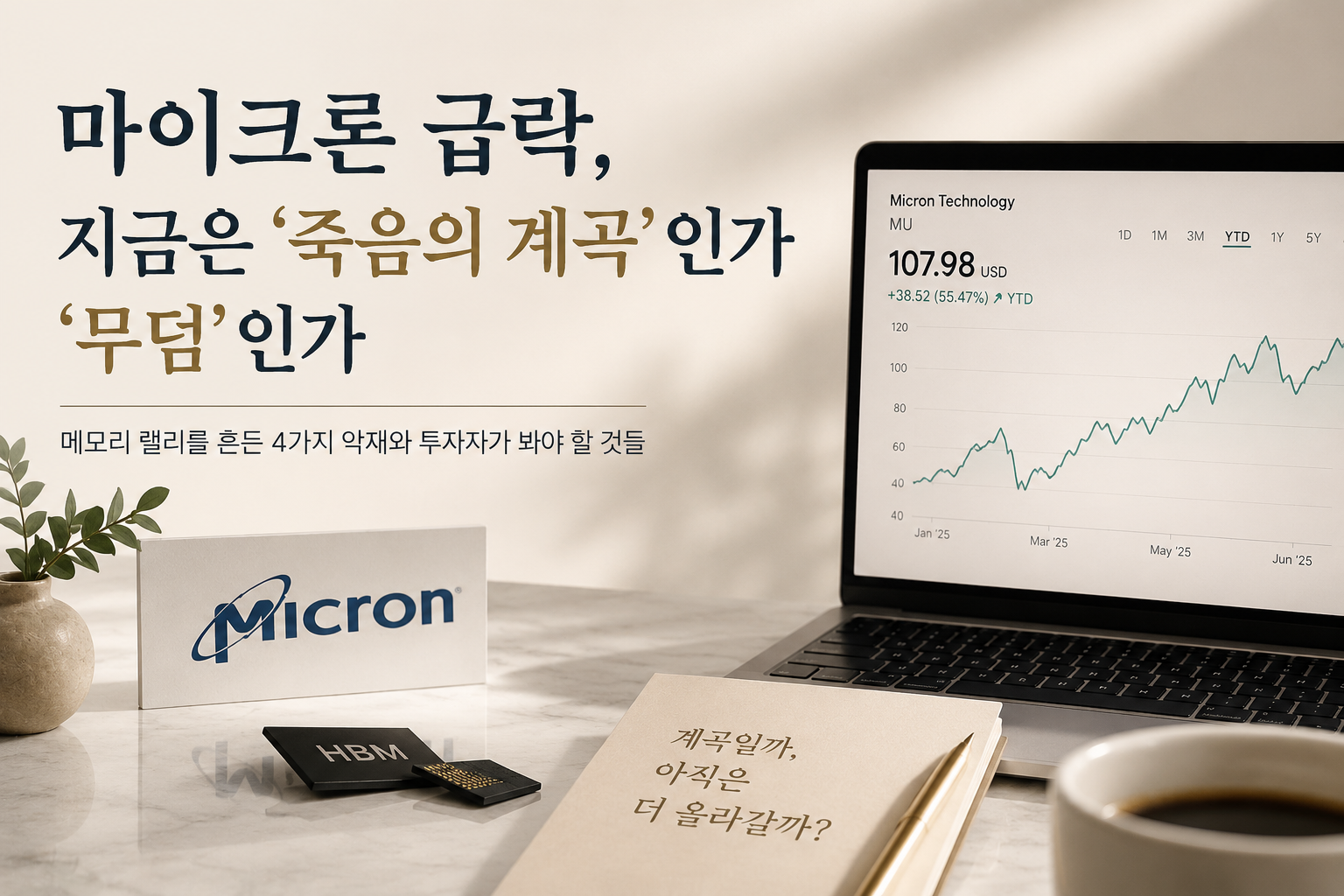 마이크론 급락 4가지 악재…죽음의 계곡을 건너가며
