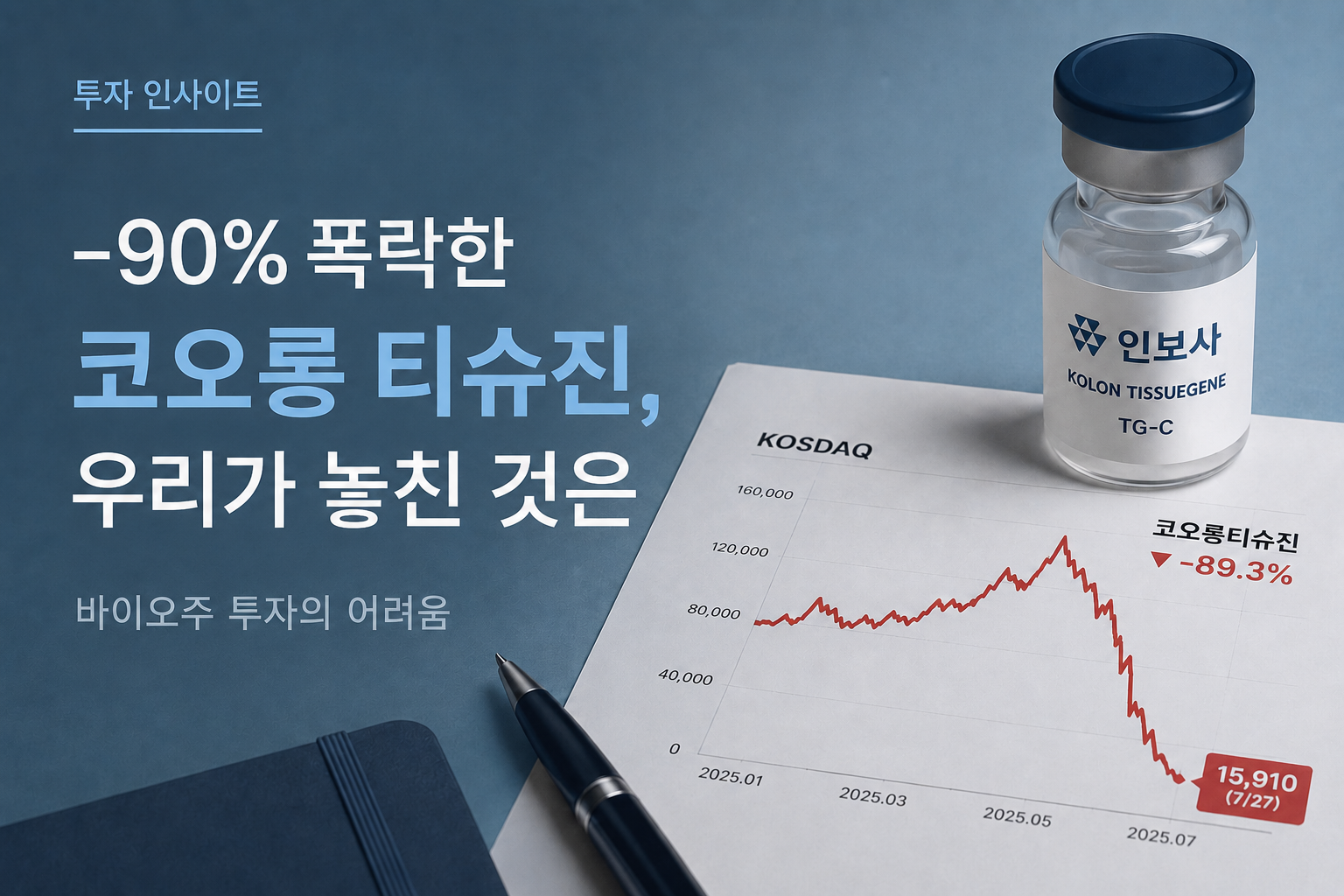 -90% 폭락한 코오롱티슈진…꿈은 왜 무너졌을까